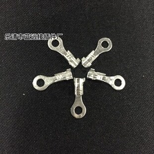 裸端头DJ431 O圆形 3B厚0.4 冷压端子接线端子铜开口鼻 3.2接线片