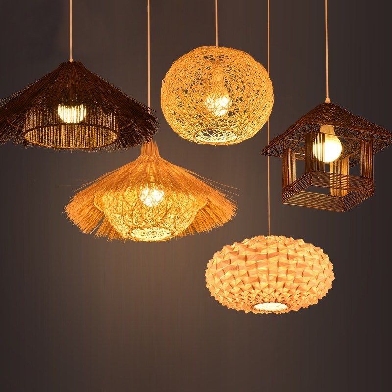 简约鸟巢房子吧台个性创意东南亚农家乐特色餐厅民宿客栈藤艺吊灯,家装灯饰光源,酒店/宴会厅/餐饮吊灯,淘宝优惠券,粉丝福利购,淘宝优惠卷