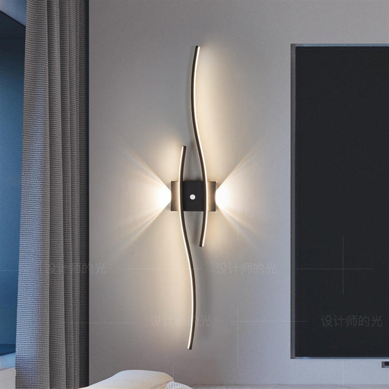 智能人体感应壁灯楼梯走道灯免布线充电极简走廊楼道入户玄关壁灯