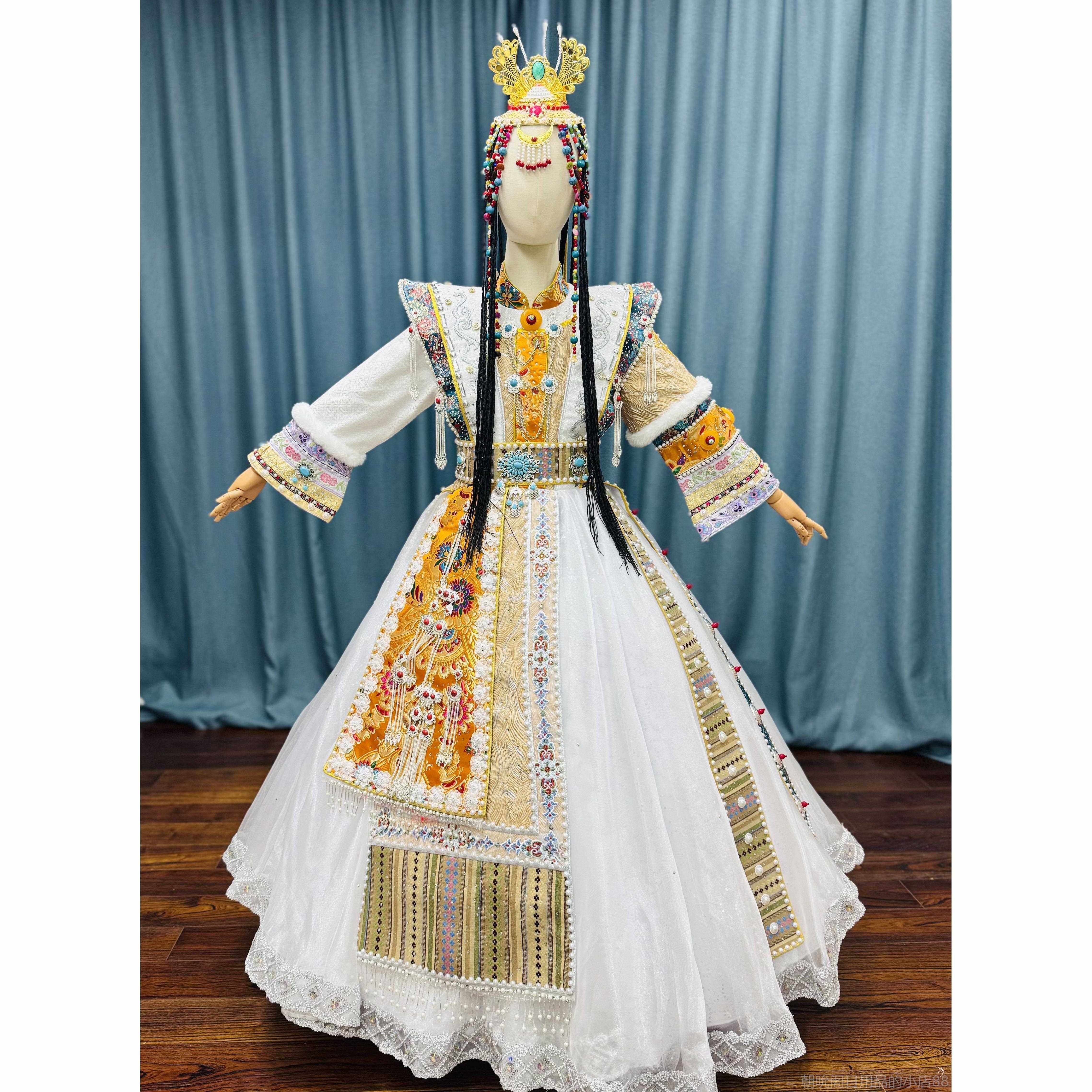 高档新玛款儿童演出服藏族独长表演服长的雅鲁藏布江黄河哈拉玛唱,童装/婴儿装/亲子装,儿童演出服,淘宝优惠券,粉丝福利购,淘宝优惠卷