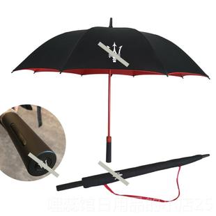 高档Mase黑rat伞胶防晒叠直杆伞玛莎拉i蒂折晴雨伞4S店超轻高档礼