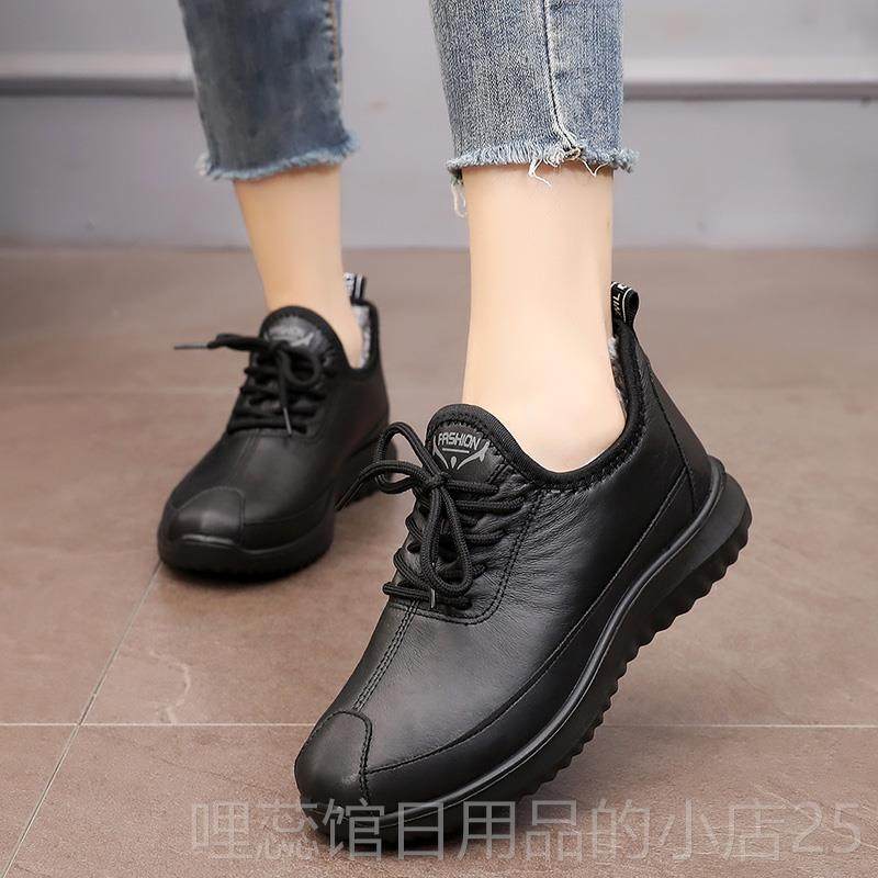 高档老北京布女冬季妈妈鞋尚时鞋款加绒软底保暖鞋防靴滑软底短棉