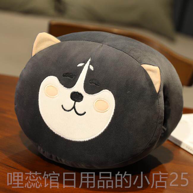 高档冬天暖手抱办枕插手学生趴公睡午睡可枕头毛绒捂手枕男女生午