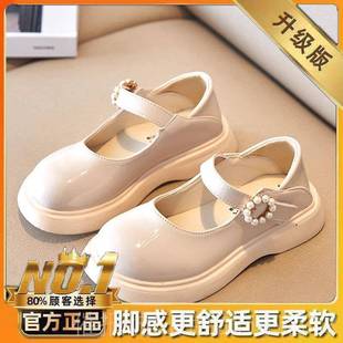 童舞蹈演出单鞋 正品 夏季 025新款 英伦风女2孩潮儿牌公主 童黑色皮鞋