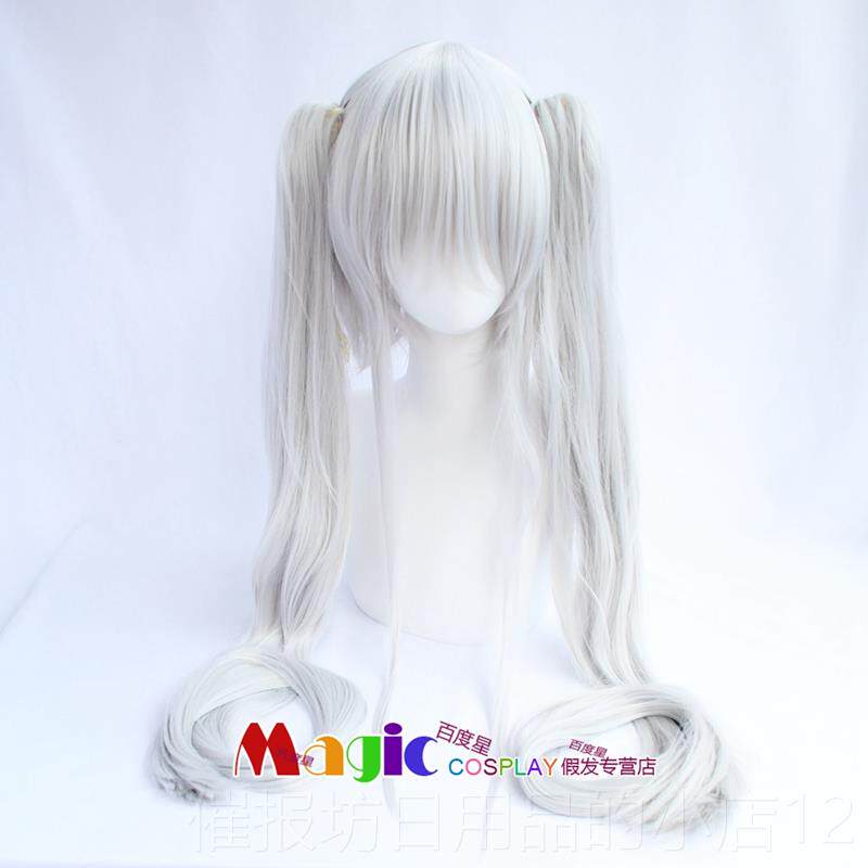 正品现货 美少女 万华镜 篝之雾枝马尾款 萝莉 OCS假发 双银白色