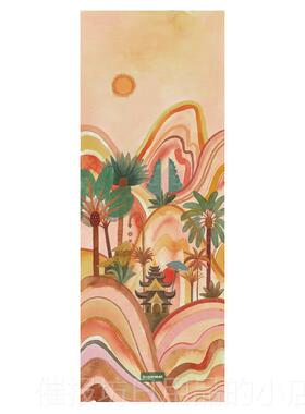 正品sugarmat叠 1m麂皮绒m薄款折防滑瑜珈铺巾运垫动垫天然橡胶