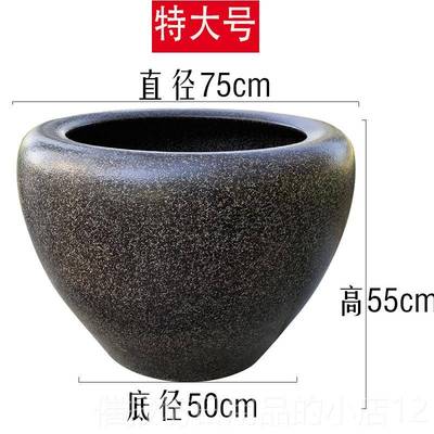 正品中式景德大镇陶瓷特大金鱼缸号莲花盆睡荷花缸型客厅阳台水缸