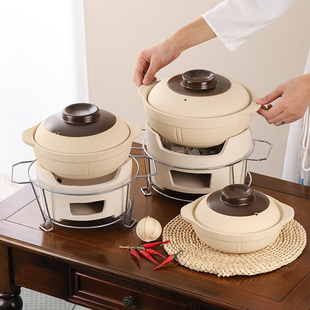 炭炉子老式土砂锅家用煲仔饭炖锅商用小沙锅陶瓷火锅专用瓦煲煲汤