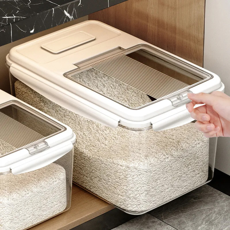 米桶家用防虫防潮食品级密封杂粮储存罐磁吸翻盖大容量面粉装米缸,厨房/烹饪用具,米桶/米缸,淘宝优惠券,粉丝福利购,淘宝优惠卷