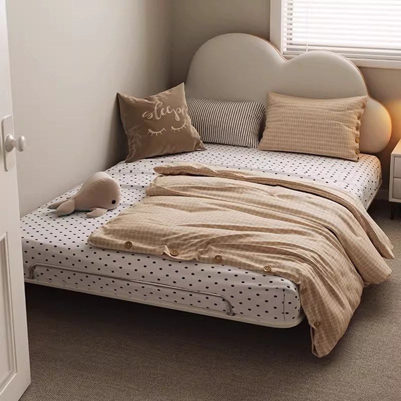 铁艺儿童床真皮碳素钢小户型架子床女孩子公主云朵床,住宅家具,儿童床/儿童抽拉床,淘宝优惠券,粉丝福利购,淘宝优惠卷