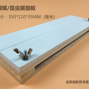 佳影 蝴蝶展翅板 昆虫展翅台飞蛾蜻蜓标本整姿板 宽窄灵活调整