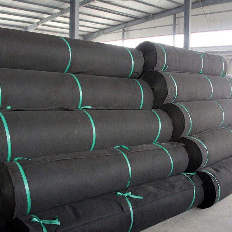 黑色土工布路面养护毯公路护坡透水保湿毛毡布包装大棚保温无纺布