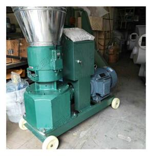 小型豆粕草粉颗粒机 干进干出造粒机 台式秸秆谷物饲料制作设备