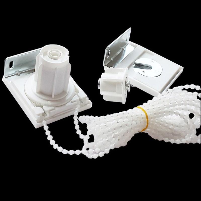 38正方形拉姆斯制头窗帘卷帘配件静音拉珠拉绳卷轴支架轴头控制器