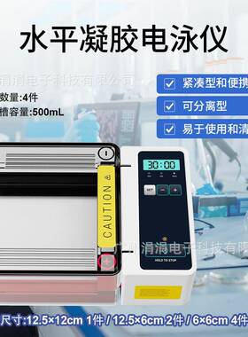 实验室水平凝胶电泳仪 快速制胶500ml容量核酸电泳应用P150H