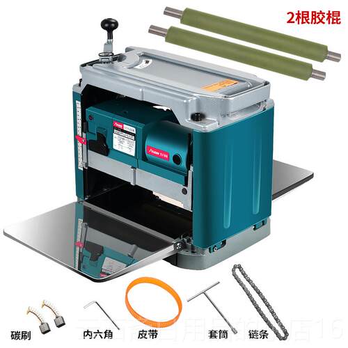 高档木电动具用压刨机工单工面大功率台式电刨小家型刨机