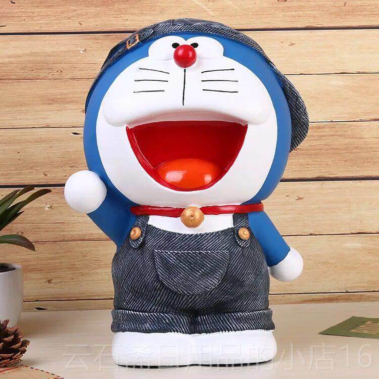 高档创意子超胖大号叮储当猫成人儿童存钱罐不怕摔蓝蓄罐桌面摆件