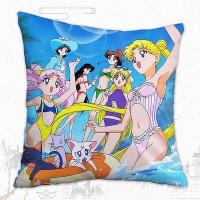 高档Sailor Moo方n 美少女战士 抱枕 枕客厅枕靠卧室汽车靠垫可腰