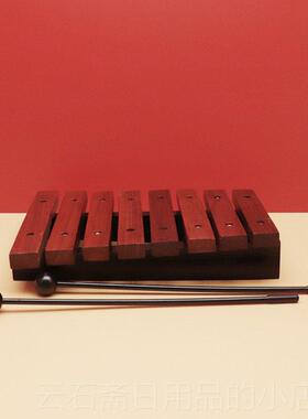 高档业5专音红色木敲琴小击木琴奥尔夫1儿童音乐打乐器八音琴早教