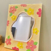 西贝家压克力镜子diy肌理画材料高级感丙烯石英砂手工填充装 饰画