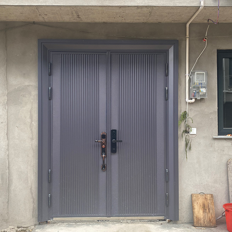铸铝门别墅入户门农村自建房进户门大门家用乡村庭院锌合金防盗门