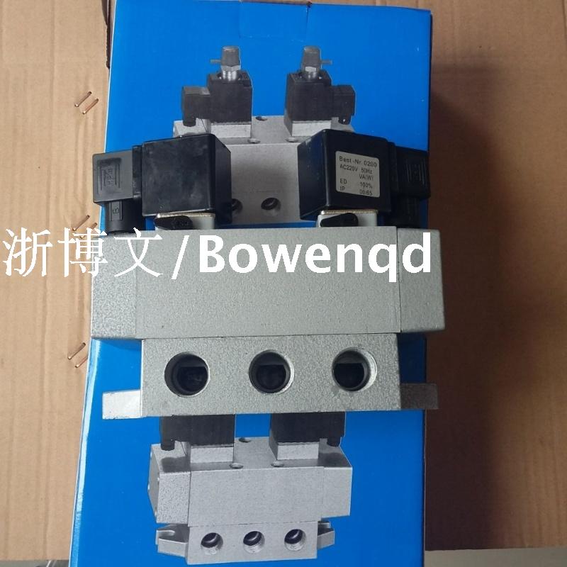 两位四通电控滑阀 双线圈Q24D2-15气动电磁阀 双作用PT1/2螺纹4分