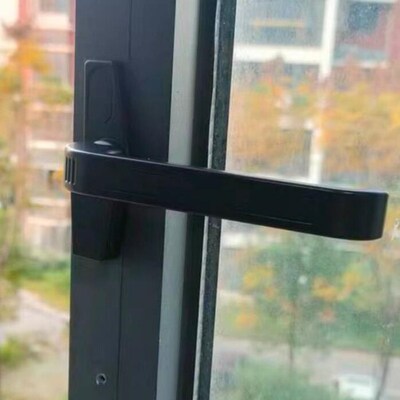 50型窗户执手把手平开外推塑钢窗拉手铝合金窗户锁扣门窗七字执手