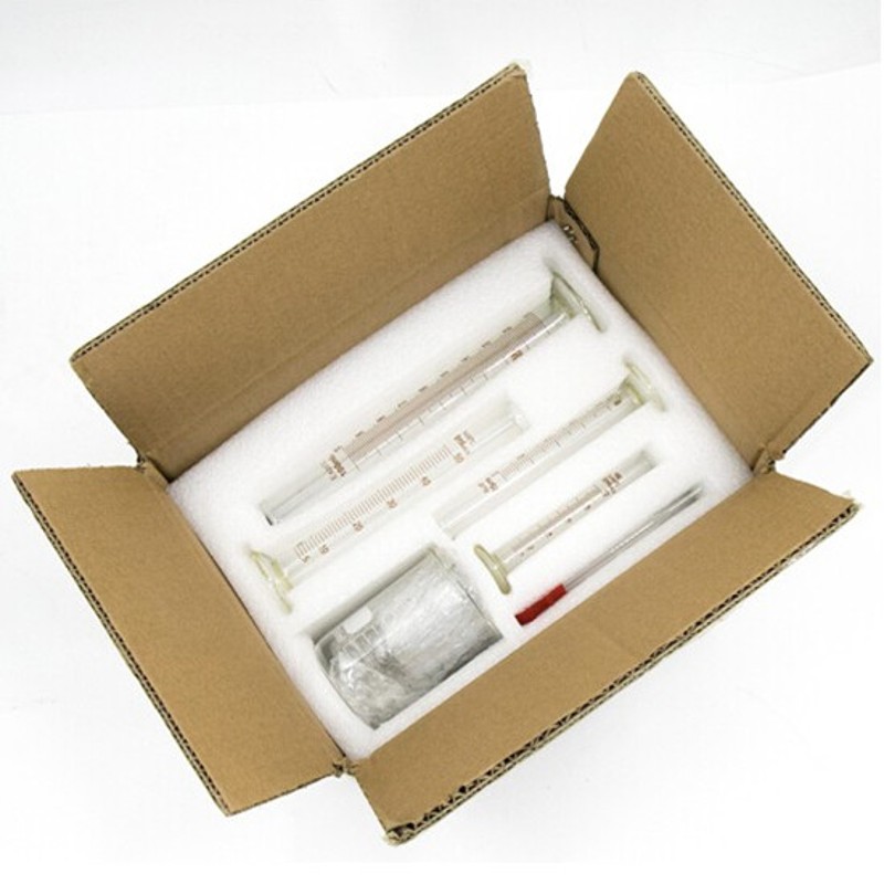 10   100 毫升玻璃烧杯量筒装3个烧杯+个量筒+2个胶头滴管