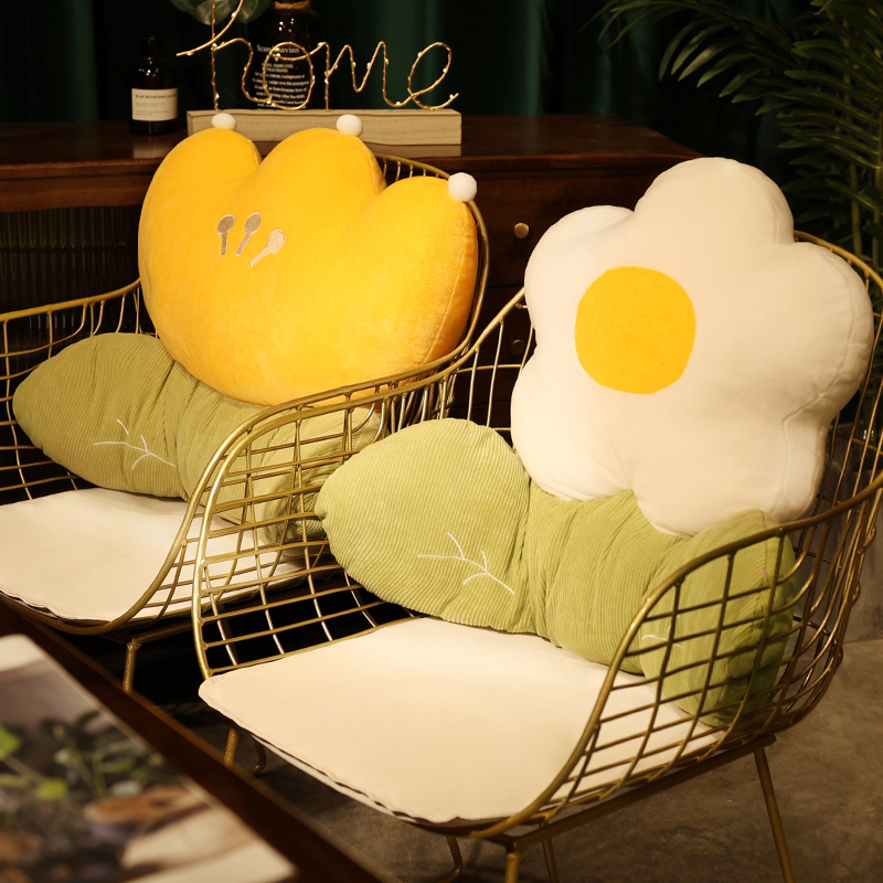 办公室座椅靠枕腰靠腰垫久坐靠垫腰枕靠背垫椅子护腰沙发花朵抱枕