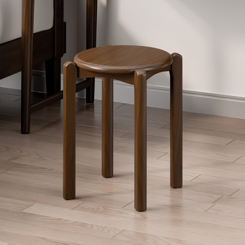 实木圆凳子家用木板凳简约小凳子矮凳客厅木凳餐桌凳可叠放凳
