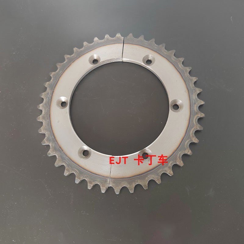 卡丁车竞技改装T链轮后轴齿轮法兰座20链条齿内径30mmmm