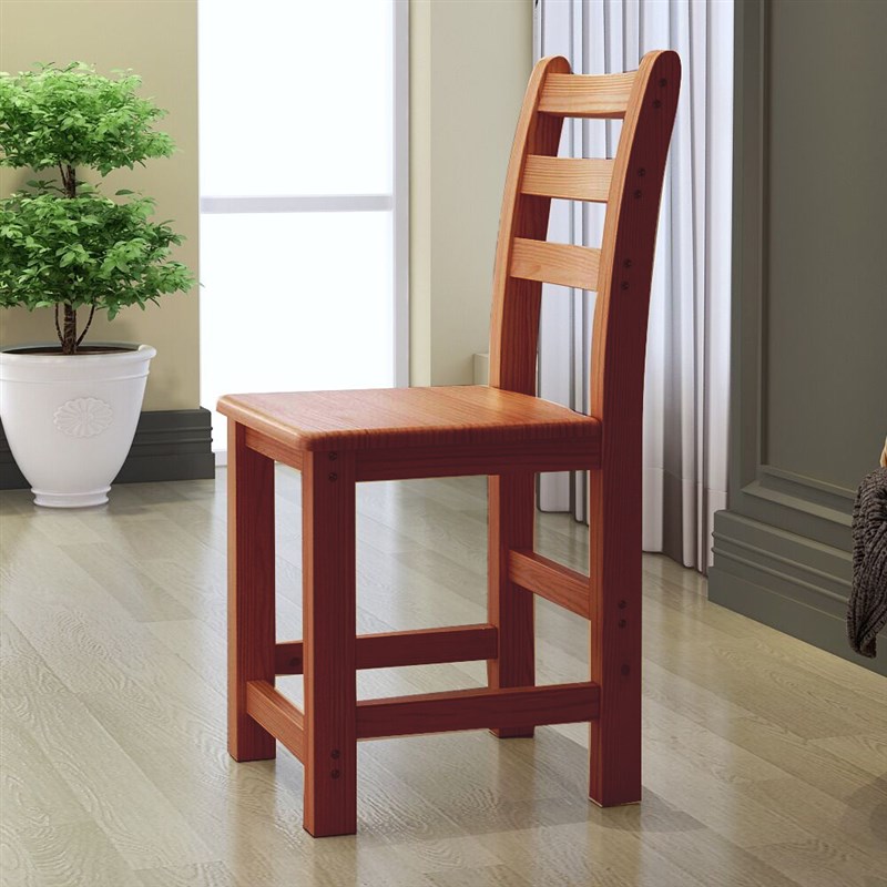 全实木现代简约学生电脑书桌靠背椅中式客厅餐桌椅现代家用办公椅