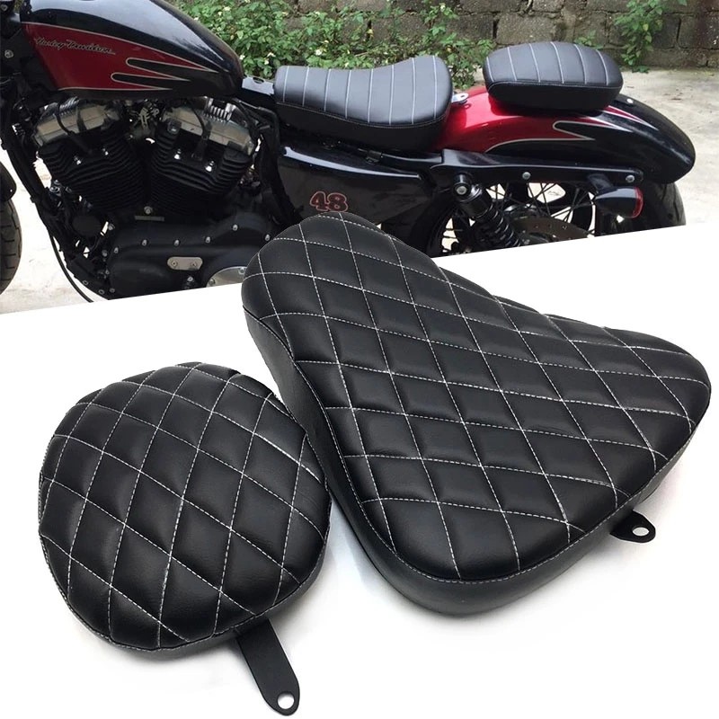 适于哈雷改装 X48 XL1200 XL72改装前后坐垫座垫 皮座总成10-15年