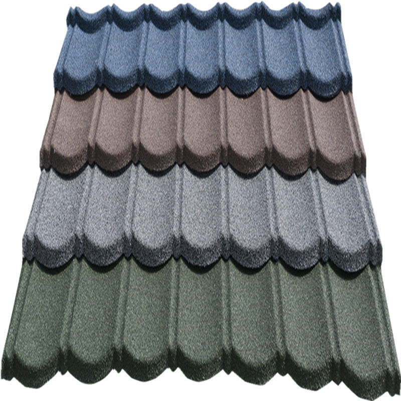 金属彩石瓦加厚欧式别墅瓦片屋顶隔热轻钢镀铝锌屋面防水金属瓦厂