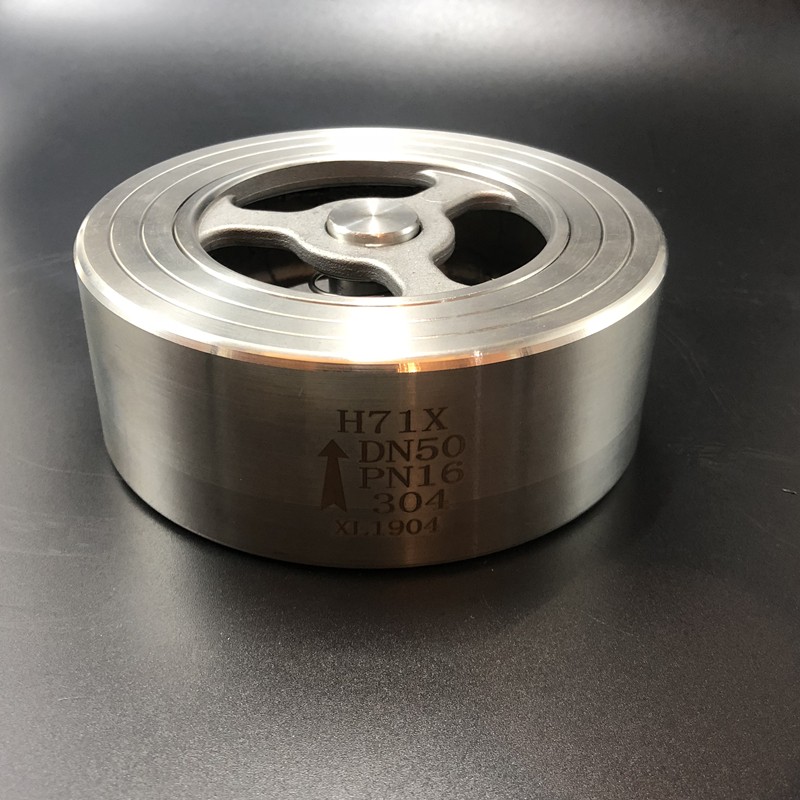 304不锈钢H71X对夹式止回阀/硅胶四氟垫对夹式止回阀/锅炉蒸汽车