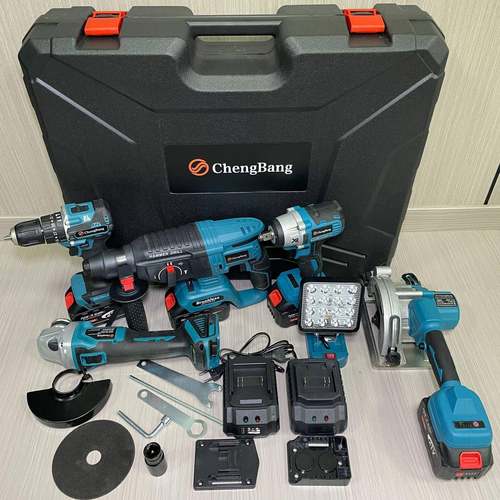 (可1台编号212)跨境外贸套装电动工具锂电工具6件套B(MT插口)