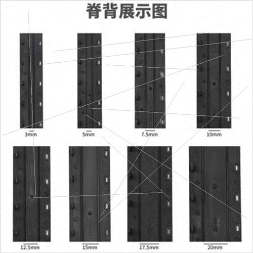 装订夹条335mm黑色塑料装订条装订耗材10孔活页压边条A4塑料夹条