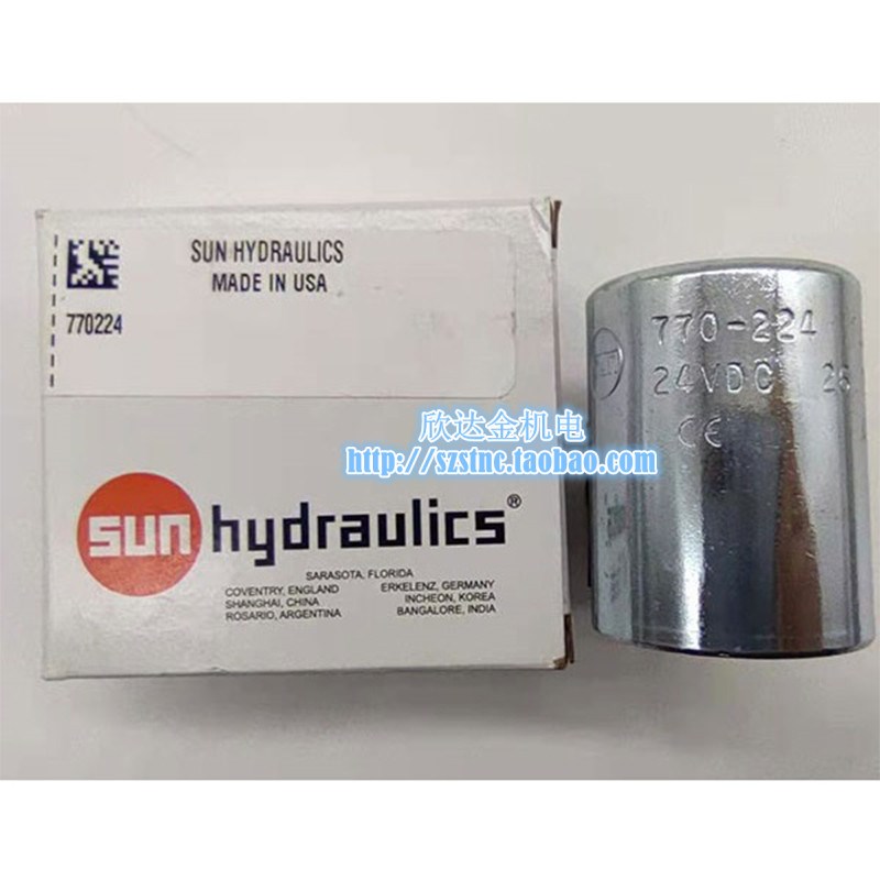 770-22电磁油线圈SUN HYDRULICS三插2内孔19MM高度MM 223