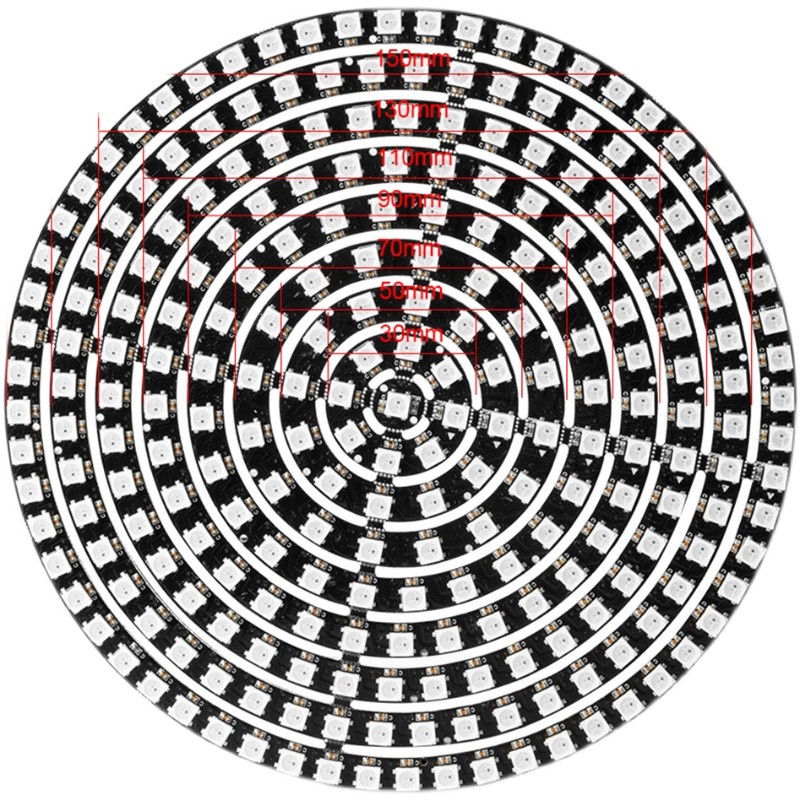 PP灯圈USB变色家用电脑电视汽车喇叭流水旋转RGB光圈氛围灯