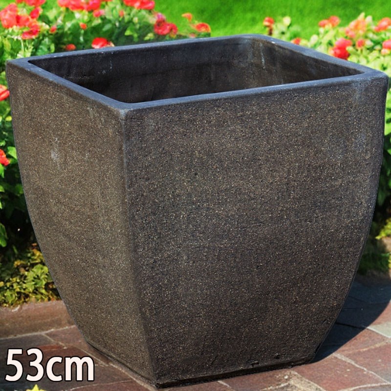 长方形花盆庭院粗陶盆透气种树盆阳台种菜陶盆无釉大口四方盆特大