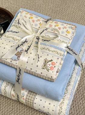 母婴级全棉双层纱四件套亲肤纯棉被套床笠小清新床上用品件套