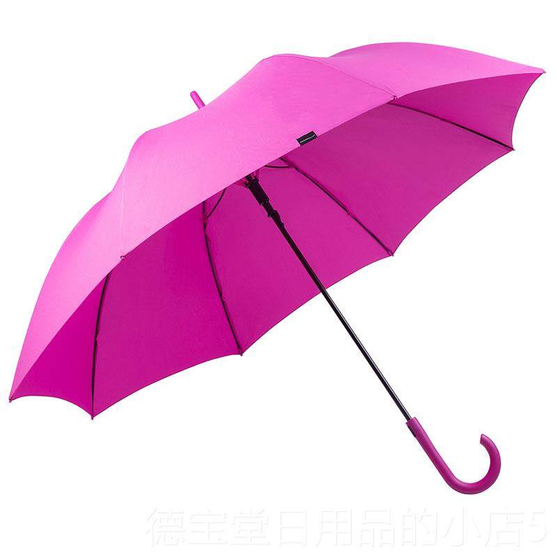 正品日全时雨大加自厚直柄长柄纯色伞自动超大号双人抗风伞加动雨图片