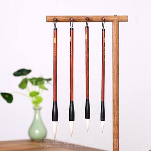 正品好中学国书楷书书法狼毛笔和头发毛套装初者练习书法欧洲楷风