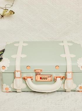 正品复手提箱古子化妆箱迷你密码箱子登机行李8箱1男女皮箱工寸具