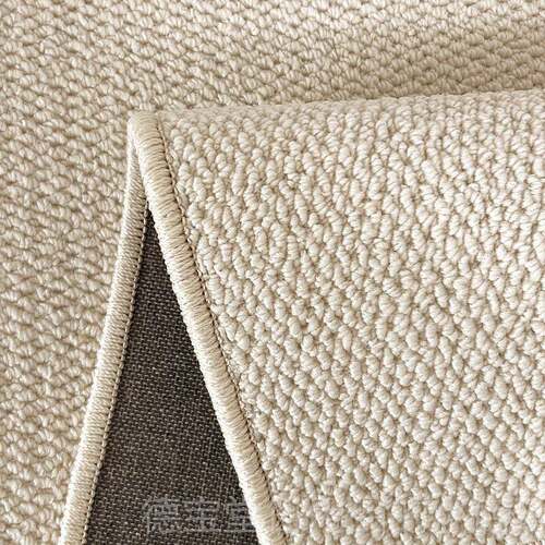 正品纯客色厅地毯法式奶油风茶几毯子高级感米色仿羊轻奢沙白发地