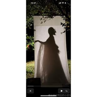 正品空白画轴中大人汉服具写真摄画拍中道置景道具尺寸卷轴画卷里