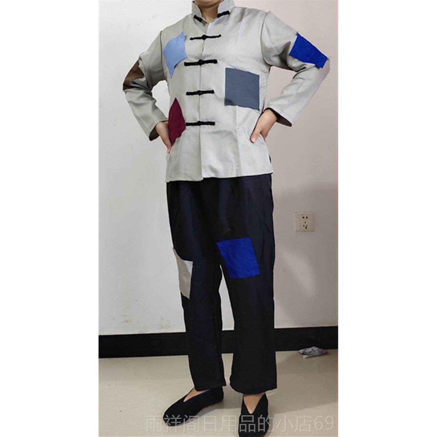 正品女叫花子古服装乞丐服破烂补装男古代要饭丁搞笑济公舞台装话