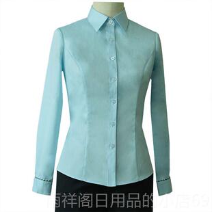 正品晶斯侯2019款邮工局工装长袖女衬衣制服邮政储作蓄银行新服衬