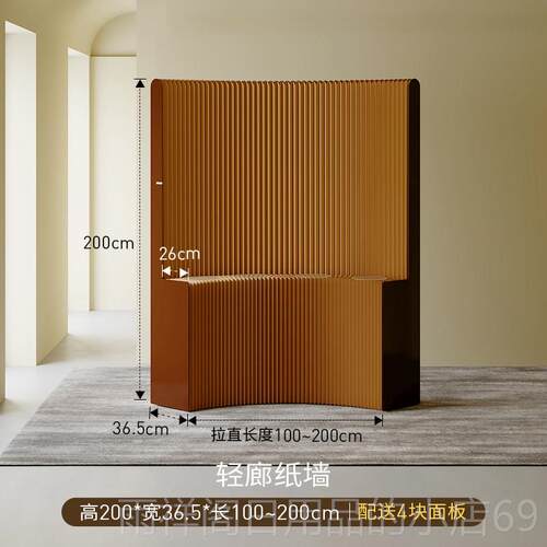 正品十八纸厅屏风隔断置物架办公室客折叠移动玄关板隔挡板饭厅围