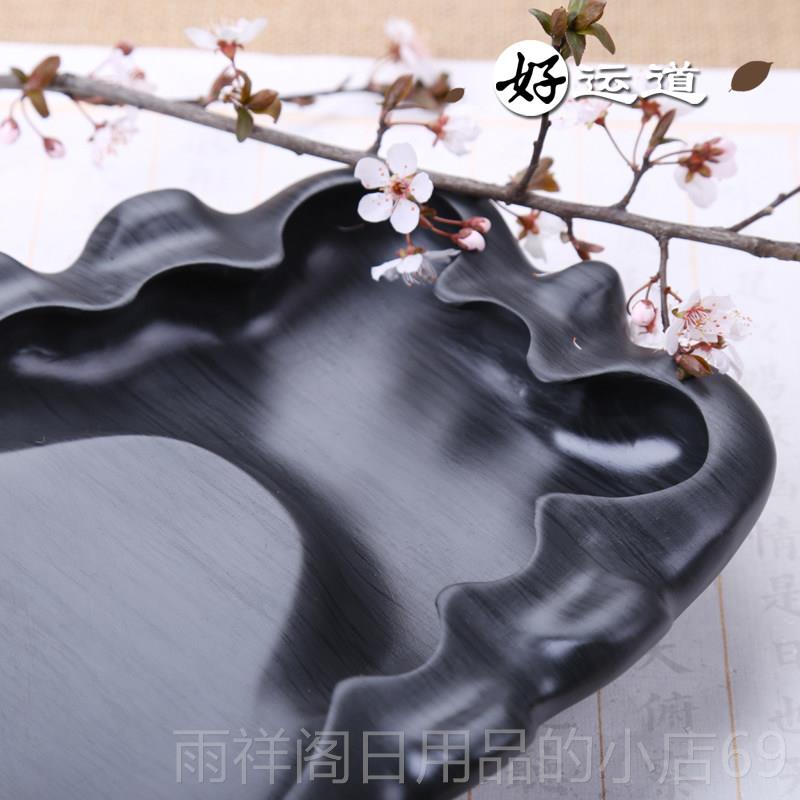 正品笔墨纸歙砚砚毛笔徽墨台宣四纸 砚文房宝 原石砚台12寸精品大图片